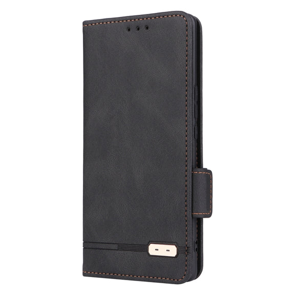 For Honor X9a 5G / Magic5 Lite Magnetic Clasp Flip Leather Phone Case(Black)