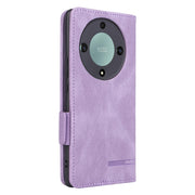 For Honor X9a 5G / Magic5 Lite Magnetic Clasp Flip Leather Phone Case(Purple)