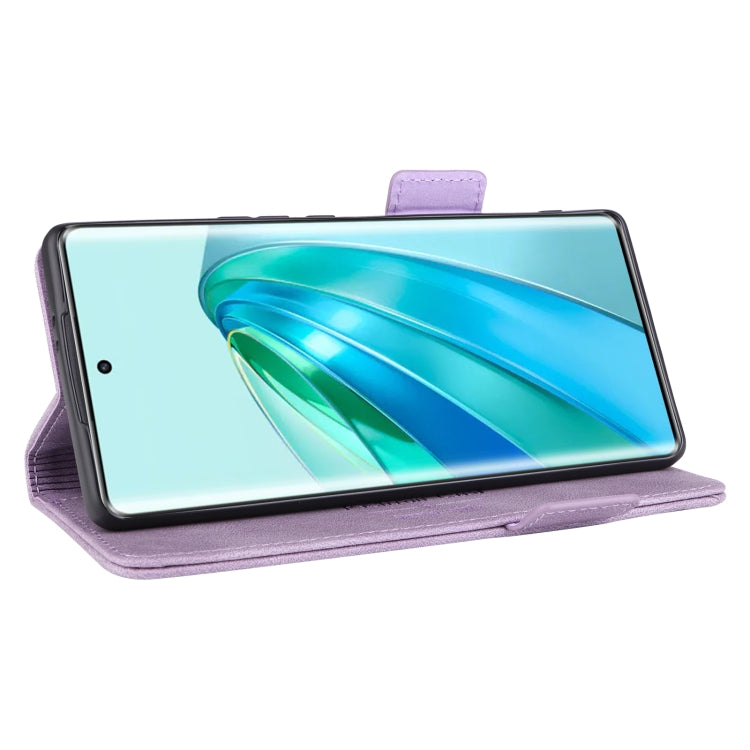For Honor X9a 5G / Magic5 Lite Magnetic Clasp Flip Leather Phone Case(Purple)