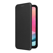 For Samsung Galaxy A24 4G Carbon Fiber Texture Flip Leather Phone Case(Black)