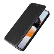 For OnePlus 11R 5G Carbon Fiber Texture Flip Leather Phone Case(Black)