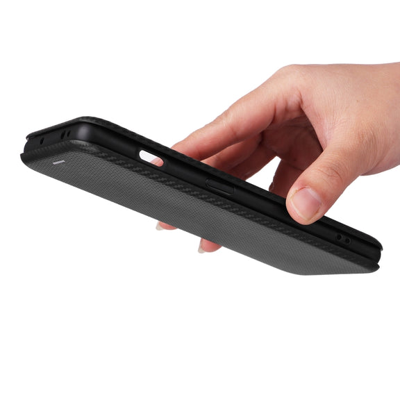For OnePlus 11R 5G Carbon Fiber Texture Flip Leather Phone Case(Black)