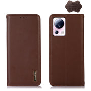 For Xiaomi 13 Lite / Civi 2 KHAZNEH Nappa Top Layer Cowhide Leather Phone Case(Brown)