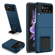 For Samsung Galaxy Z Flip3 5G Three-dimensional Folding Holder PC Phone Case(Blue) - free shipping - PMC TechLife - Order now!