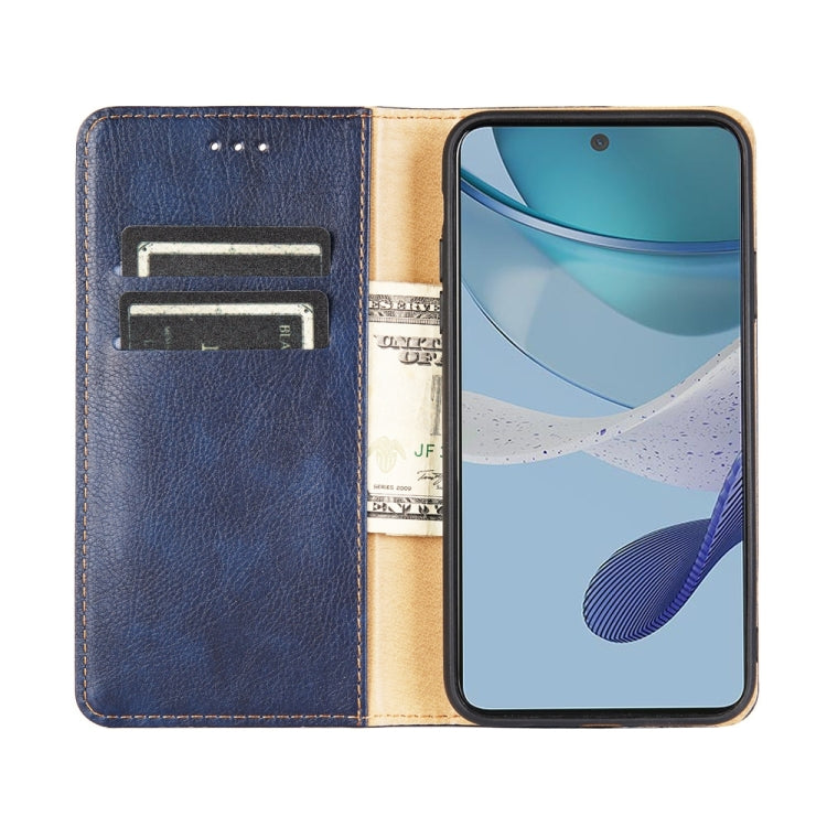 For Honor X8A Gloss Oil Solid Color Magnetic Leather Phone Case(Green)