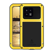 For Xiaomi 13 LOVE MEI Metal Shockproof Life Water-resistant Dustproof Phone Case(Yellow)