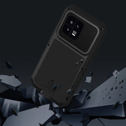 For Xiaomi 13 LOVE MEI Metal Shockproof Life Water-resistant Dustproof Phone Case(Black)