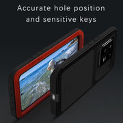 For Xiaomi 13 Pro LOVE MEI Metal Shockproof Life Water-resistant Dustproof Phone Case(Black)