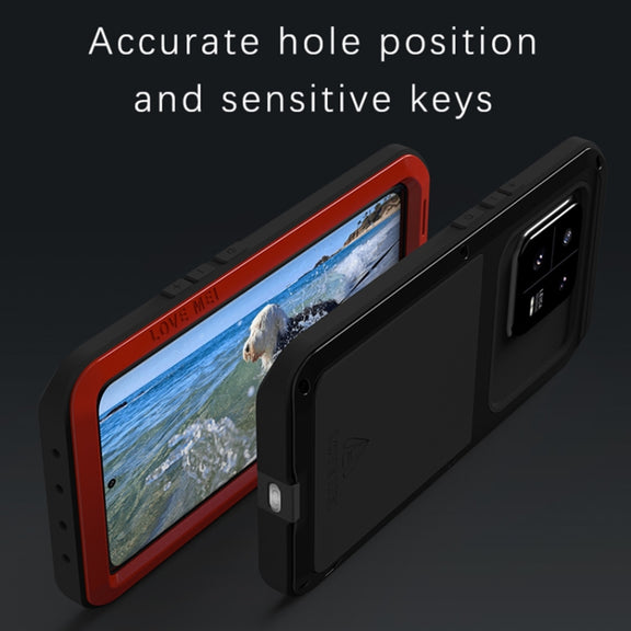 For Xiaomi 13 Pro LOVE MEI Metal Shockproof Life Water-resistant Dustproof Phone Case(Black)