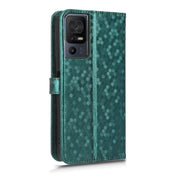 For TCL 40 SE Honeycomb Dot Texture Leather Phone Case(Green)