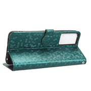 For TCL 40 SE Honeycomb Dot Texture Leather Phone Case(Green)