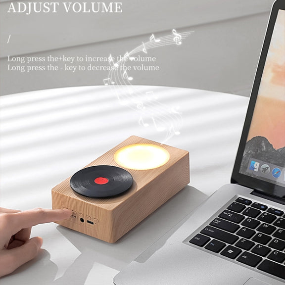 T19 Creative Retro Desktop Wireless Bluetooth Speaker(Wood)