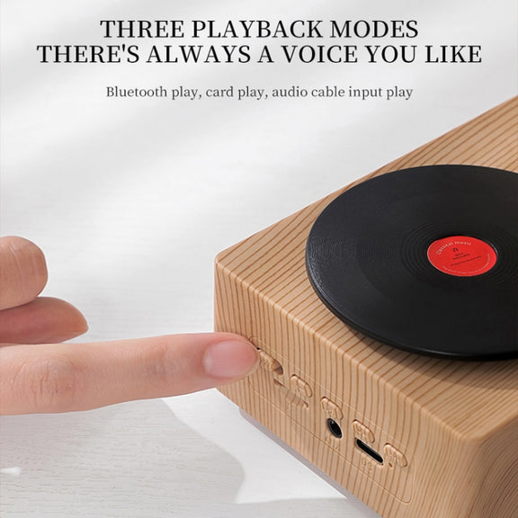 T19 Creative Retro Desktop Wireless Bluetooth Speaker(White)