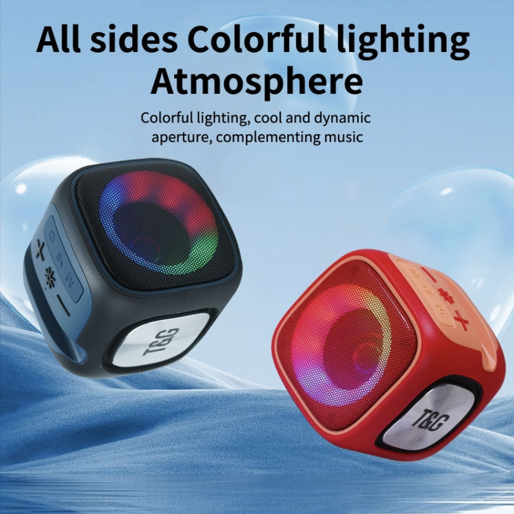 T&G TG359 Portable Outdoor LED Wireless Bluetooth Speaker(Black)