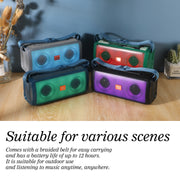 T&G TG345 Portable Outdoor Color LED Wireless Bluetooth Speaker(Blue)