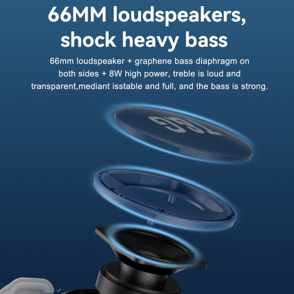 T&G TG376 360 Degree Full Screen LED Light RGB Multicolor Wireless Bluetooth Speaker Subwoofer(Blue)