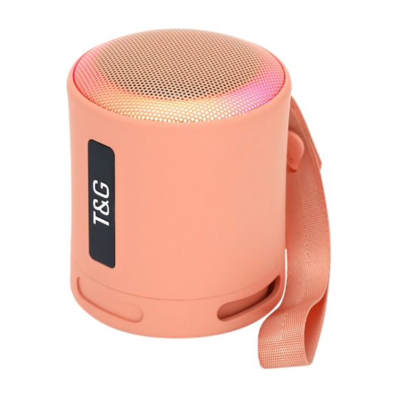 T&G TG373 Outdoor Portable LED Light RGB Multicolor Wireless Bluetooth Speaker Subwoofer(Orange)