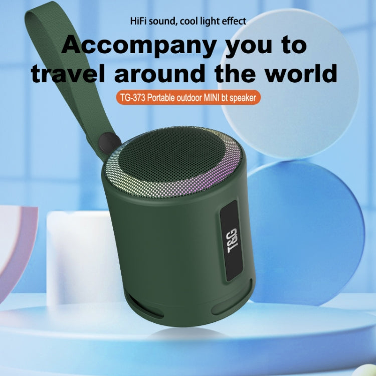 T&G TG373 Outdoor Portable LED Light RGB Multicolor Wireless Bluetooth Speaker Subwoofer(Green)