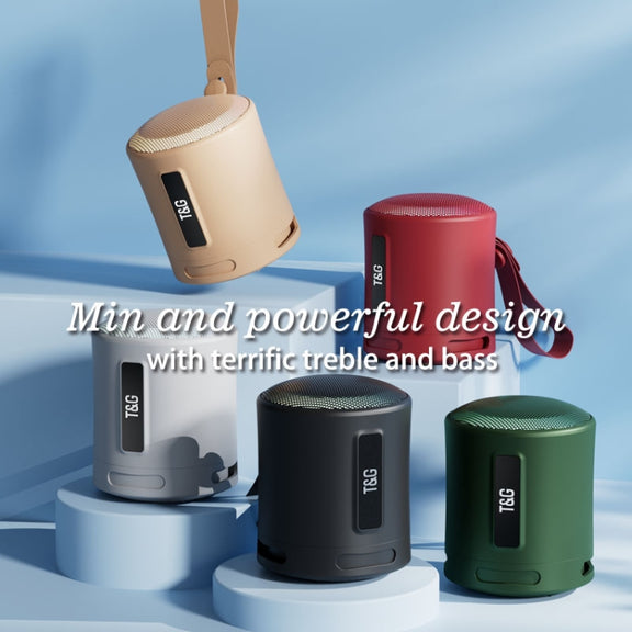 T&G TG373 Outdoor Portable LED Light RGB Multicolor Wireless Bluetooth Speaker Subwoofer(Green)