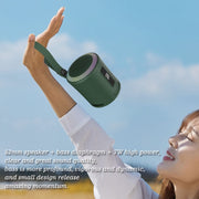 T&G TG373 Outdoor Portable LED Light RGB Multicolor Wireless Bluetooth Speaker Subwoofer(Green)