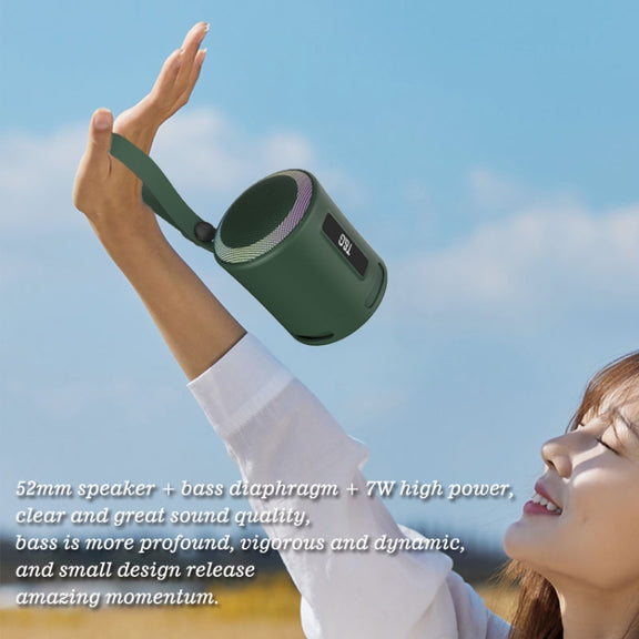 T&G TG373 Outdoor Portable LED Light RGB Multicolor Wireless Bluetooth Speaker Subwoofer(Grey)