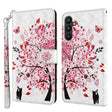 For Samsung Galaxy A34 5G 3D Painting Pattern TPU + PU Leather Phone Case(Cat Under The Tree) - free shipping - PMC TechLife - Order now!
