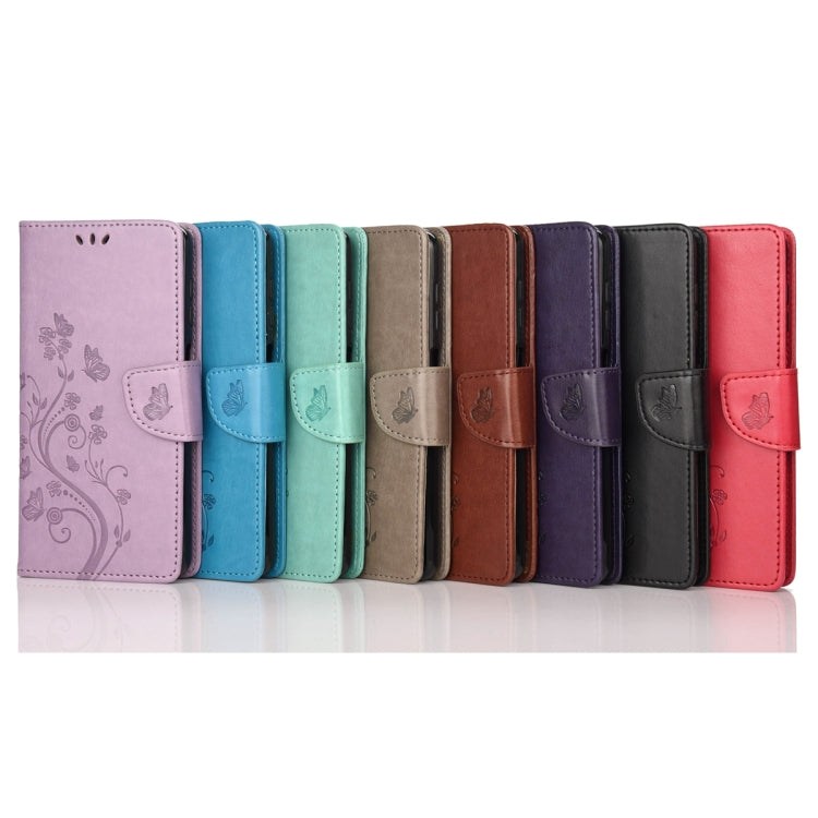 For Xiaomi Redmi Note 12 Pro 5G Global Butterfly Flower Pattern Leather Phone Case(Black)