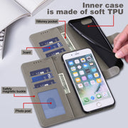 For Samsung Galaxy A54 5G Tree & Deer Pattern Pressed Printing Horizontal Flip Leather Phone Case(Grey)
