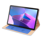 For Lenovo Tab P11 Pro Gen2 11.2 2022 TB132/138 Embossed Front Stand Leather Smart Tablet Case(Blue)