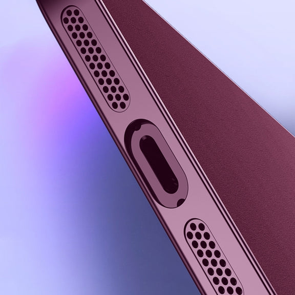 For iPhone 14 Pro Max R-JUST RH05 Magnetic Leather Metal Phone Case(Black)