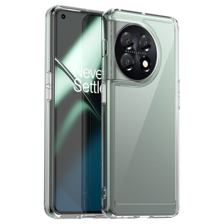 For OnePlus 11 5G Colorful Series Acrylic + TPU Phone Case(Transparent)