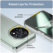 For OnePlus 11 5G Colorful Series Acrylic + TPU Phone Case(Transparent)