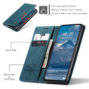 For Xiaomi Redmi Note 12 5G / Poco X5 CaseMe 013 Multifunctional Horizontal Flip Leather Phone Case(Blue)