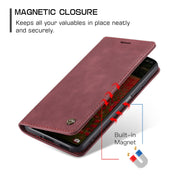 For Xiaomi Redmi Note 12 Pro+ 5G CaseMe 013 Multifunctional Horizontal Flip Leather Phone Case(Wine Red)