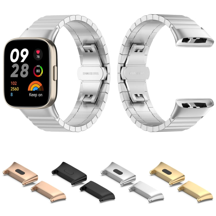 For Xiaomi Redmi Watch 3 / Mi Watch Lite 3 1 Pair Metal Watch Band Connector(Gold)