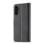 For Samsung Galaxy A24 4G / 5G LC.IMEEKE Calf Texture Leather Phone Case(Black)