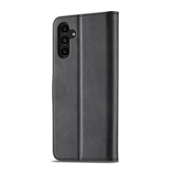 For Samsung Galaxy A24 4G / 5G LC.IMEEKE Calf Texture Leather Phone Case(Black)