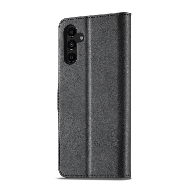 For Samsung Galaxy A24 4G / 5G LC.IMEEKE Calf Texture Leather Phone Case(Black)