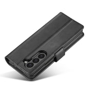 For Samsung Galaxy Z Fold5 5G LC.IMEEKE Calf Texture Leather Phone Case(Black)