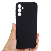 For Samsung Galaxy A14 4G Pure Color Liquid Silicone Shockproof Phone Case(Black)