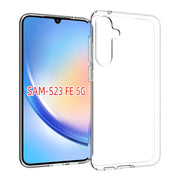 For Samsung Galaxy S23 FE 5G Water-resistant Texture TPU Phone Case(Transparent)