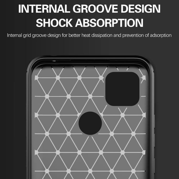 For Xiaomi Redmi 10A Brushed Texture Carbon Fiber TPU Phone Case(Black)