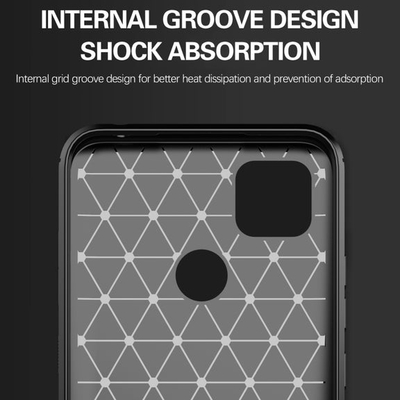 For Xiaomi Redmi 10A Brushed Texture Carbon Fiber TPU Phone Case(Black)