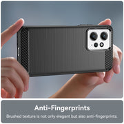For Xiaomi Redmi Note 12 4G Global Brushed Texture Carbon Fiber TPU Phone Case(Black)