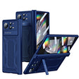 For Xiaomi Mix Fold 2 Hinge All-inclusive Magnetic Phone Case with Stand(Blue) - Xiaomi Cases by PMC TechLife | Online Shopping South Africa | PMC TechLife