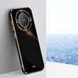 For Honor X9a 5G XINLI Straight Edge 6D Electroplate TPU Phone Case(Black) - Honor Cases by XINLI | Online Shopping South Africa | PMC TechLife | Buy Now Pay Later Mobicred