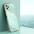 For Huawei nova Y61 XINLI Straight Edge 6D Electroplate TPU Phone Case(Mint Green) - Huawei Cases by XINLI | Online Shopping South Africa | PMC TechLife | Buy Now Pay Later Mobicred