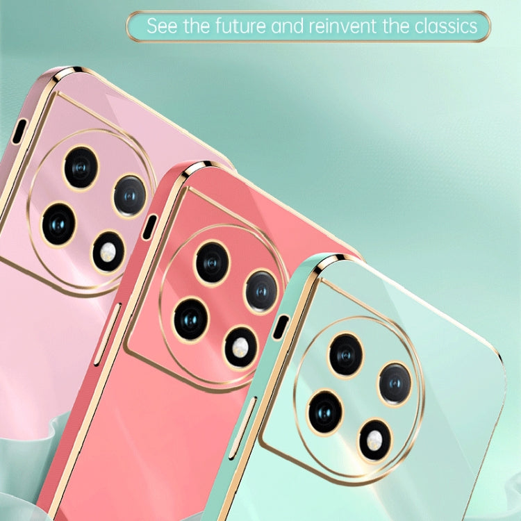 For OnePlus Ace 2 XINLI Straight Edge 6D Electroplate TPU Phone Case(Black)