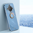 For Honor X9a 5G XINLI Straight Edge 6D Electroplate TPU Phone Case with Ring Holder(Celestial Blue) - free shipping - PMC TechLife - Order now!
