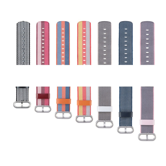 Compatible with Garmin Vivoactive 3 Nylon Watch Band with Buckle(Blue)